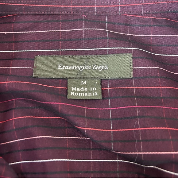 Ermenegildo Zegna Men’s 100% Cotton Long Sleeve Button Down | Size M - Picture 7 of 8